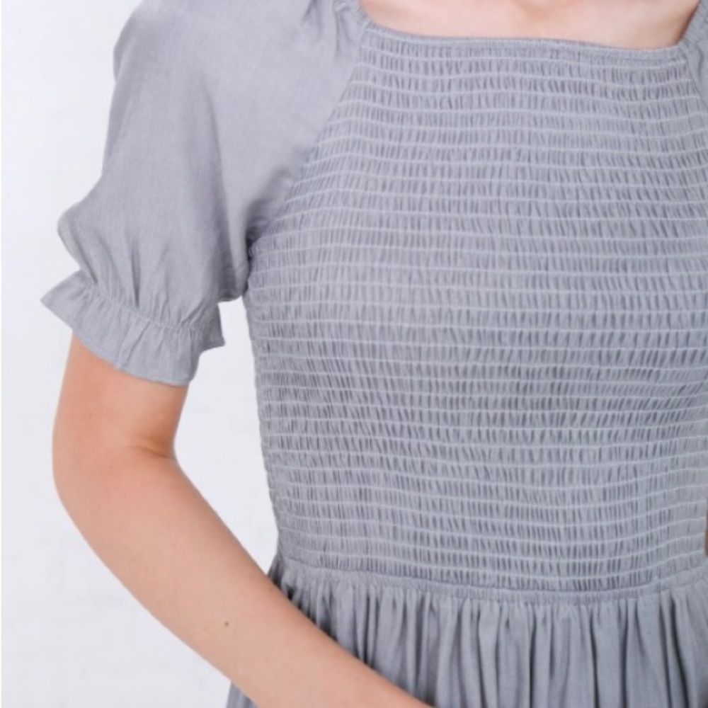 NEW Mikarose Spencer Dress in Drizzle Gray - Picture 4 of 4